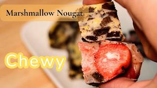 Marshmallow Nougat (いちごみかんマシュマロヌガー) Recipe | Chewy & Sweet