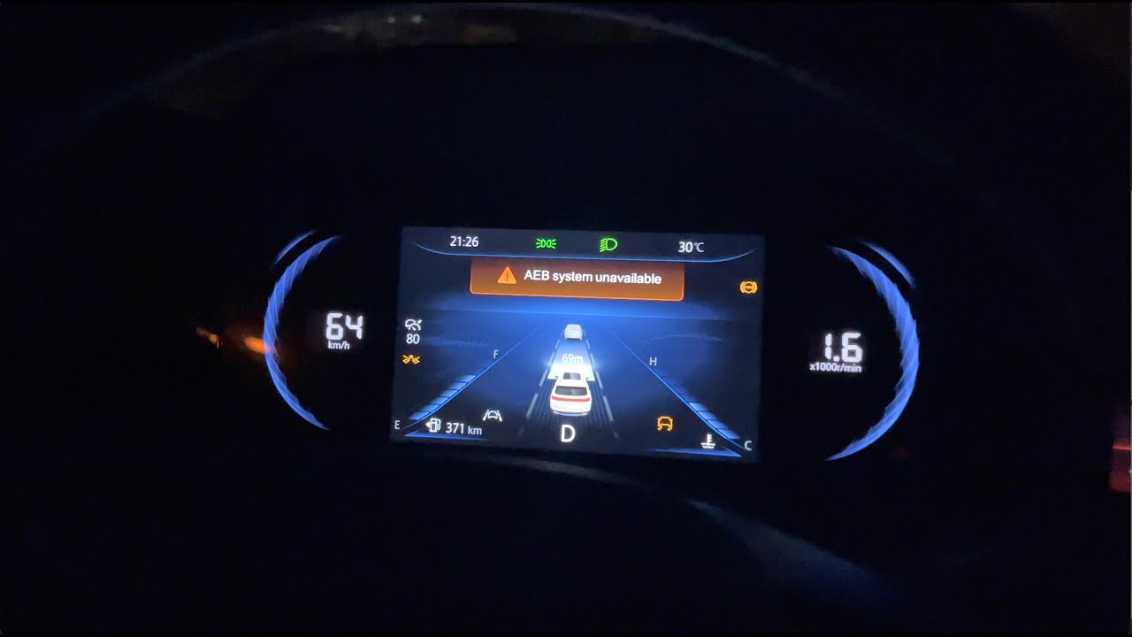 AEB/ESC/ABS Fault, Changan CS35 Autonomous Emergency Braking, Adaptive Cruise ACC system unavailable