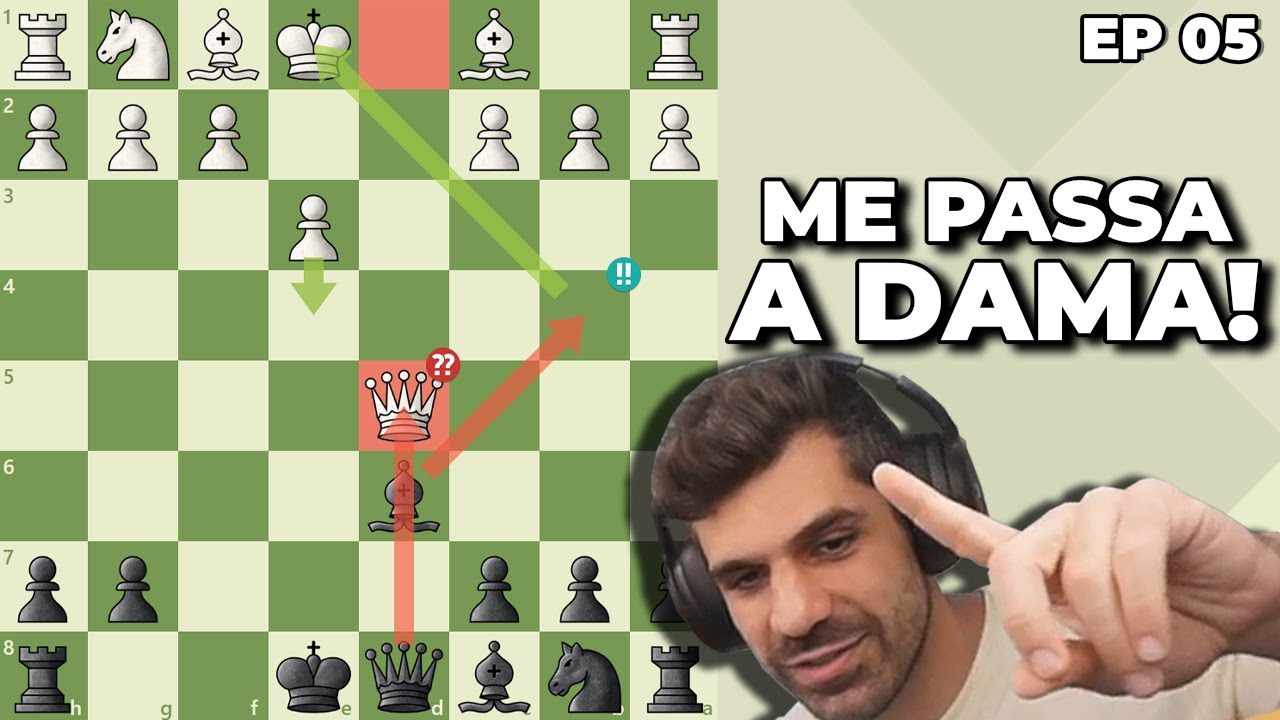 Armadilha ganhando a dama em 5 Lances - SpeedRuim S03E05