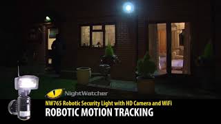 NightWatcher NW765 Robotic Security Light with HD Camera and WiFi