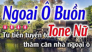 Ngoại Ô Buồn Karaoke Tone Nữ ( Am ) Đăng Khôi Karaoke - Beat Mới Dễ Hát