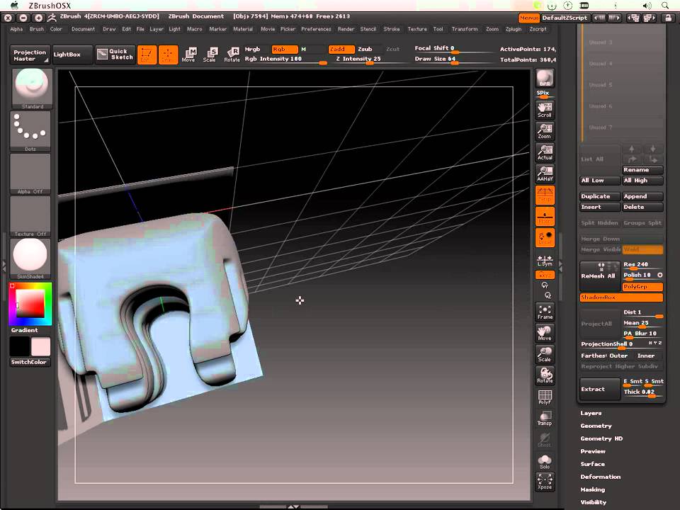 0103 ZBRUSH 4 (shadow box) intro.mov YouTube