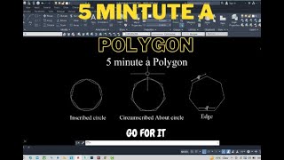 HOW TO USE POLYGON COMMAND