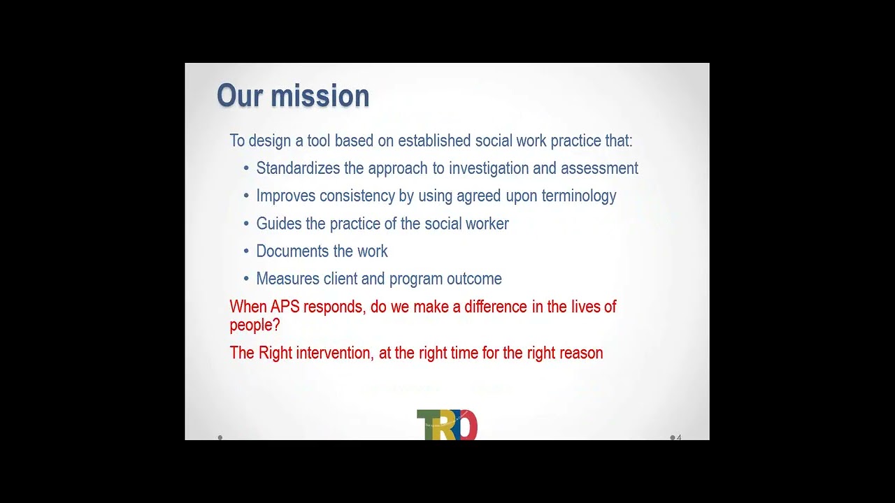 advancing the field of aps through research  an introduction to the tool for risk, interventions and