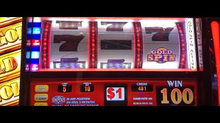 OLD SCHOOL HIGH LIMIT SLOTS: WHEEL OF FORTUNE GOLD SPIN TRIPLE GOLD SLOT PLAY! 3 GOLD SPINS!
