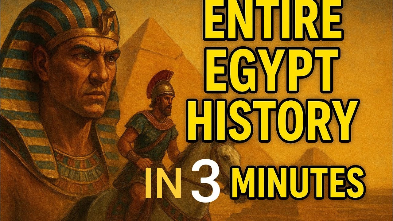 Egypt’s ENTIRE 5,000-Year History Explained in 3 Minutes! - YouTube