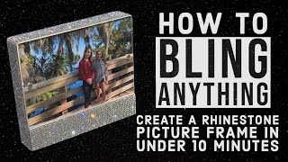 How to Bling Anything | Create a Rhinestone Picture Frame in Under 10 Minutes screenshot 1