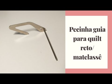 Como usar pecinha para quilt reto/matelasse - YouTube