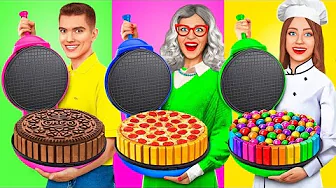 Me vs. Grandma Cooking Challenge | Funny Cake Decorating Challenge by RATATA