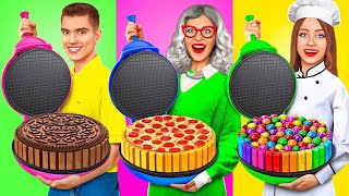 Me Vs Grandma Cooking Challenge  Funny Cake Decorating Challenge By Ratata