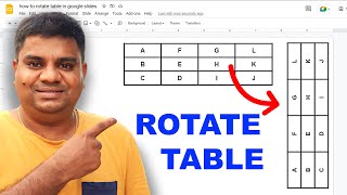 How to Rotate Table in Google Slides - [ Tutorial ]