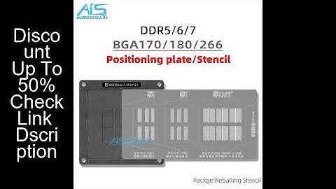 DDR BGA Reballing Stencil Template Station For DDR5 DDR6 DDR7 BGA170 BGA180 BGA266 Graphics Card Mem