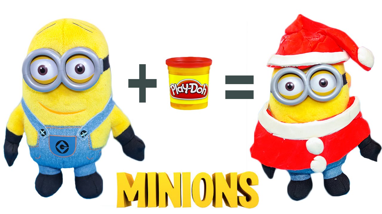 Minions Natale.Minions Bob Vestito Da Babbo Natale Cattivissimo Me2 Creazioni In Play Doh Youtube