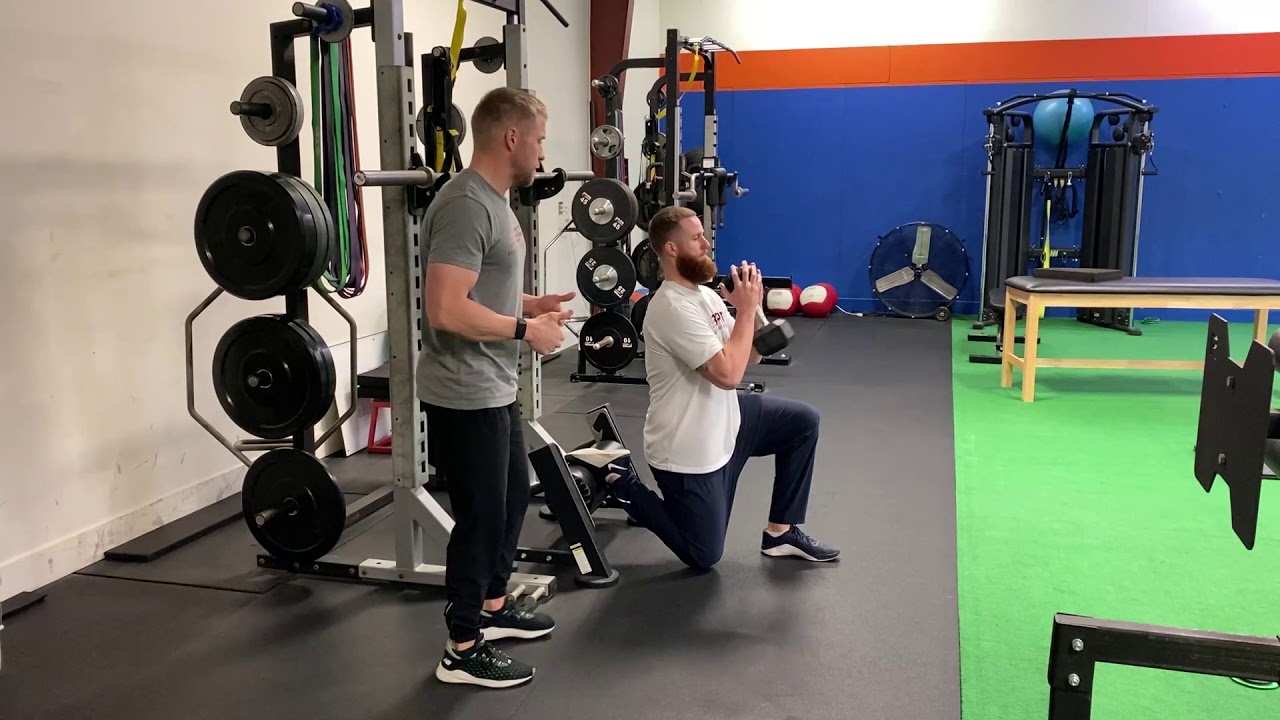 Goblet Rear Foot Elevated Split Squat - YouTube