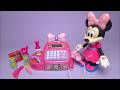 Disney Minnie Mouse Supermarket Cash Register Satisfying with Unboxing Toys Collection ASMR #1138