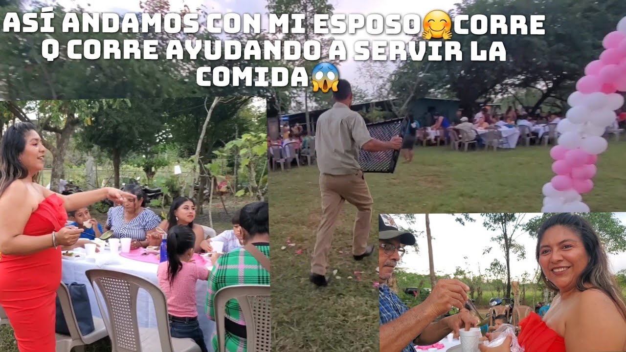 Así Ayudamos A Sevir La Comida🥩🍲Mi Esposo Corriedo Se Va Por Más Platos 😱🤗Para Terminar Luego