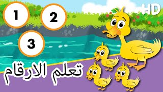 Learn The Numbers In Arabic تعلم الارقام بالعربية - كارتون للاطفال