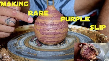 Making Rare Purple Slip From Natural Raw Clay