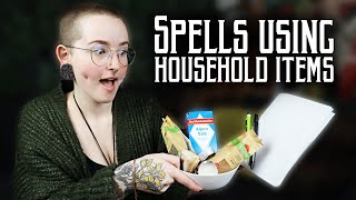 WITCHCRAFT ON A BUDGET || 10 Spells using household items