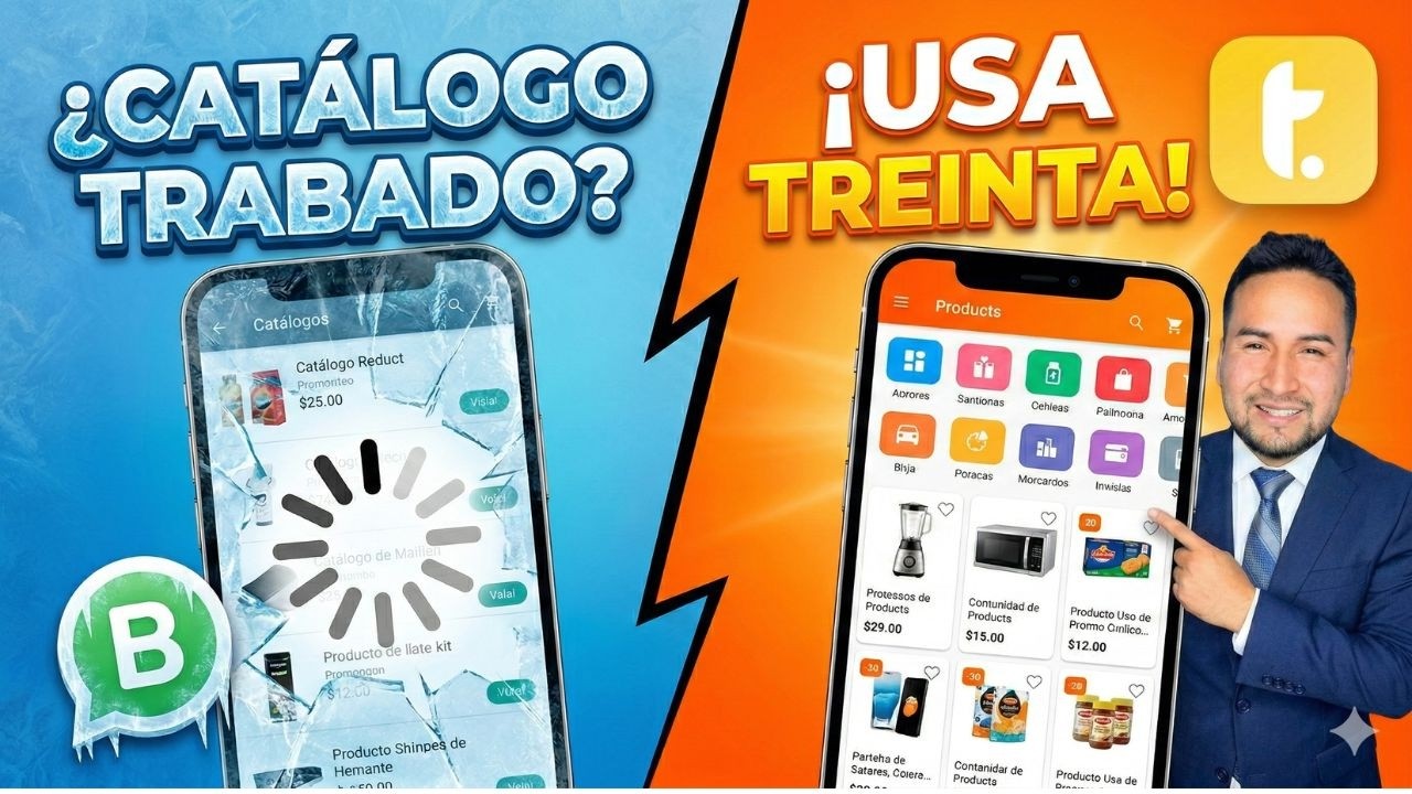 ¿Tu Catálogo de WhatsApp se congela? Prueba esta Alternativa GRATIS (App Treinta)