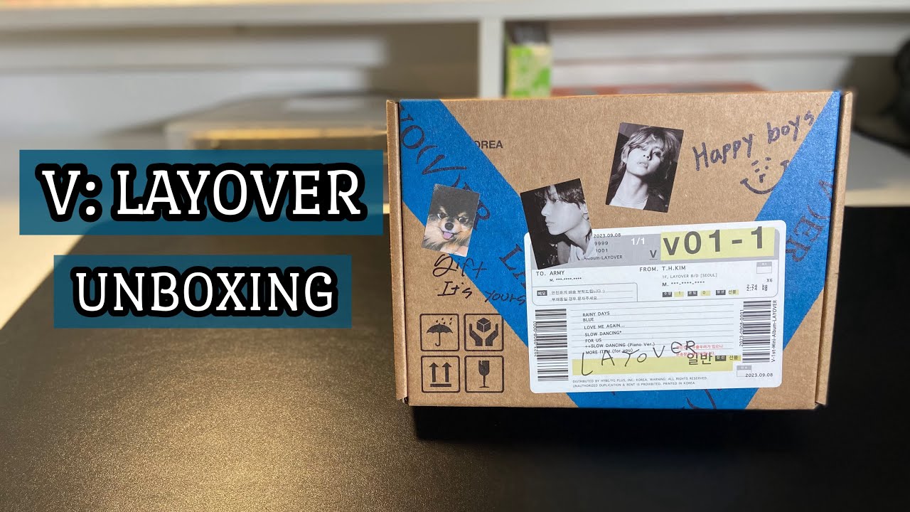 V: Layover (Unboxing) Blue Version - YouTube