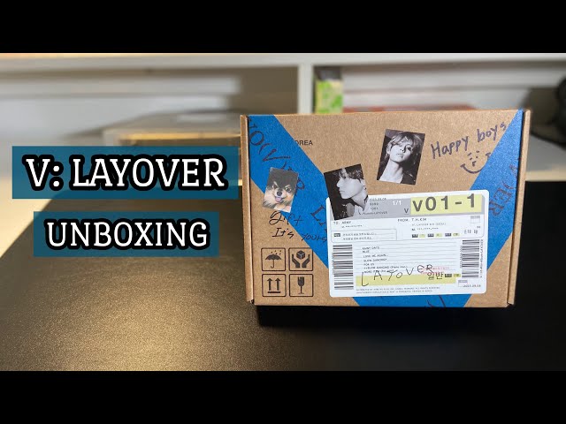 V: Layover (Unboxing) Blue Version - YouTube