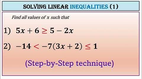 Algebra | How to Solve linear Inequalities  (Step-by-Step SAT Math Guide) Part 1