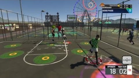 NBA 2K21 My First Snatch Block In Cages On My New Build Shot Blocking Guard! :P
