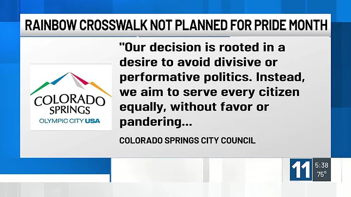 WATCH: Colorado Springs city council not doing proclamation for Pride Month