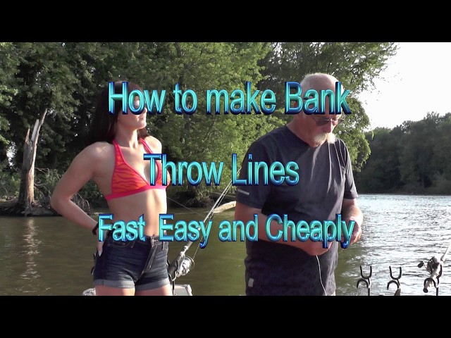 How to make bank line, and or throw lines fast easy and cheap 