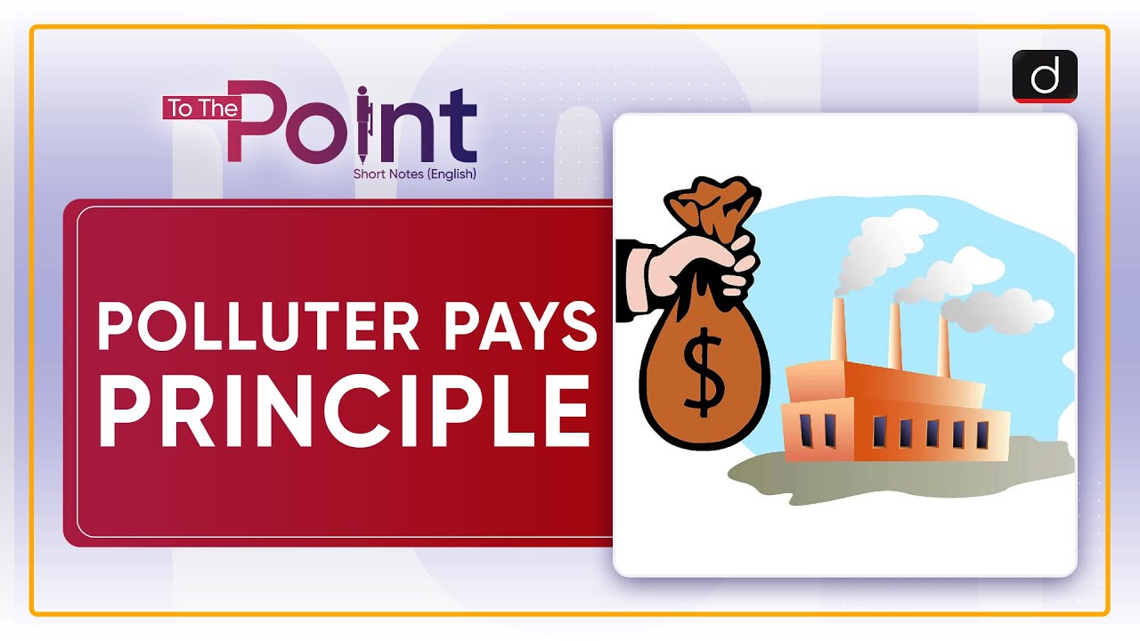 Polluter Pays Principle To The Point Drishti IAS English YouTube