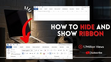 How To Show And Hide Menu Bar or Tools In MS Word