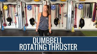 Move Of The Week Rotating Dumbbell Thruster Youtube