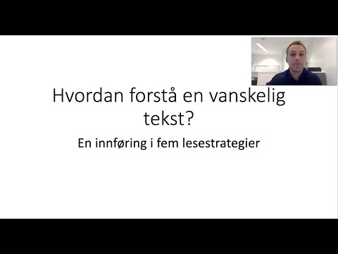 Video: Hvordan kan aktive lesestrategier hjelpe deg?