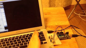 Arduinoで得たデータを使って、Processing内の背景の色を変える