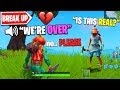 My Girlfriend Pretended to BREAK UP With Me in Fortnite