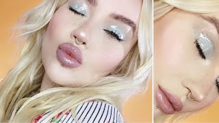 easy glossy eye makeup tutorial / music only