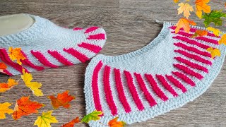 картинка: Что связать этой осенью 🍁 Конечно же осенние следки которые вяжутся очень просто и быстро 🤗