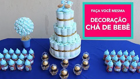 O que colocar na mesa de chá de bebê?