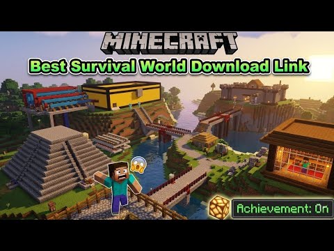 1.21 DOWNLOAD  SURVIVAL WORLD || 1.21 SURVIVAL WORLD FOR POCKET EDITION | #minecraft