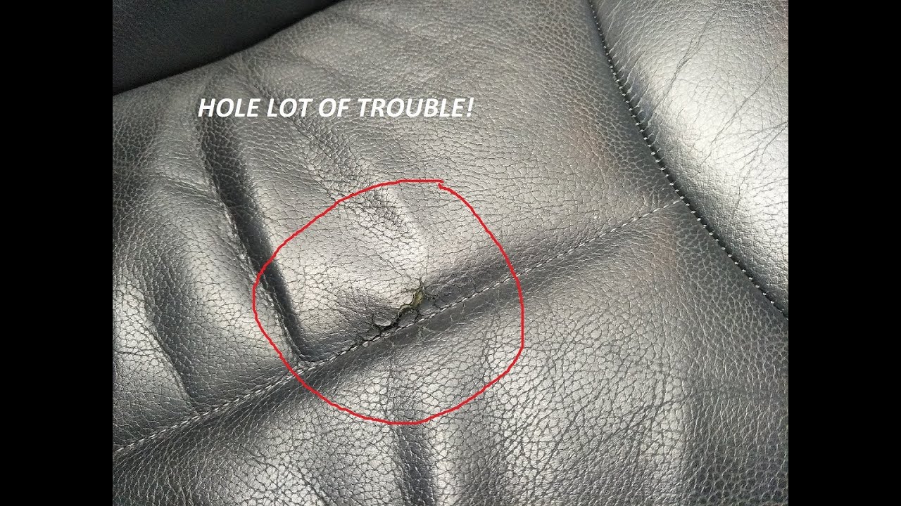 REPAIR HOLE in a car's LEATHER SEAT with PERMATEX kit does it work