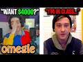 Omegle... but if I laugh they win $4000