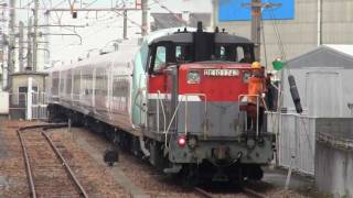 【甲種輸送】 DE10‐1743号機牽引+E657系 近畿車輛出場 2012.1.14