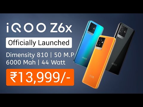 iqoo Z6x Launched in China | iqoo Z6x 5G Launch Date In India, India Price, Specifications, Camera