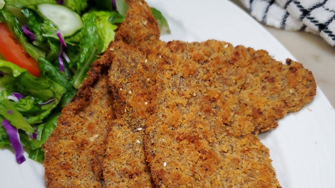 Milanesa de res en la Air fryer