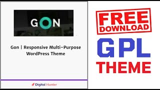 Gon Responsive Multipurpose Wordpress Theme