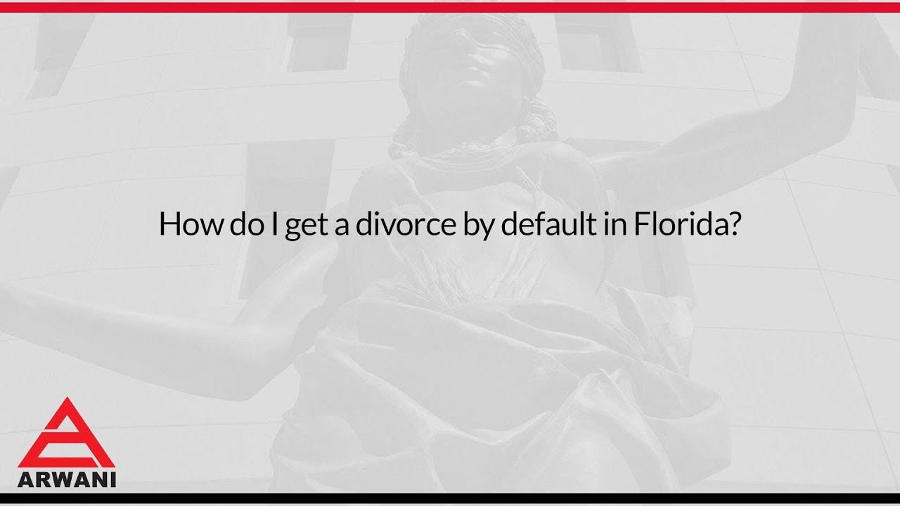 How do I get a divorce by default in Florida? YouTube