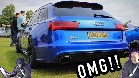 MY REACTION TO MY STUPID LOUD AUDI RS6! *SHOCKED*