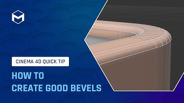 #C4DQuickTip 75: How to create good bevels in Cinema 4D