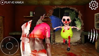 PLAYING AS KAMLA IN HANTU HAMOOD HABIBI HORROR GAME || KAMLA VS SCARY HAMOOD HABIBI screenshot 3